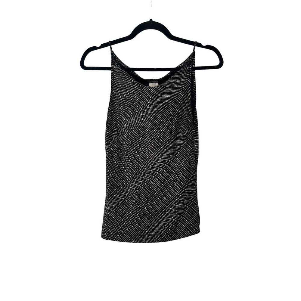 Eyeshadow Vintage Y2K 90s Cowl Neck Sequin Swirl Sparkle Rhinestone Tank